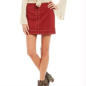 Gianni Bini Red Mini Skirt